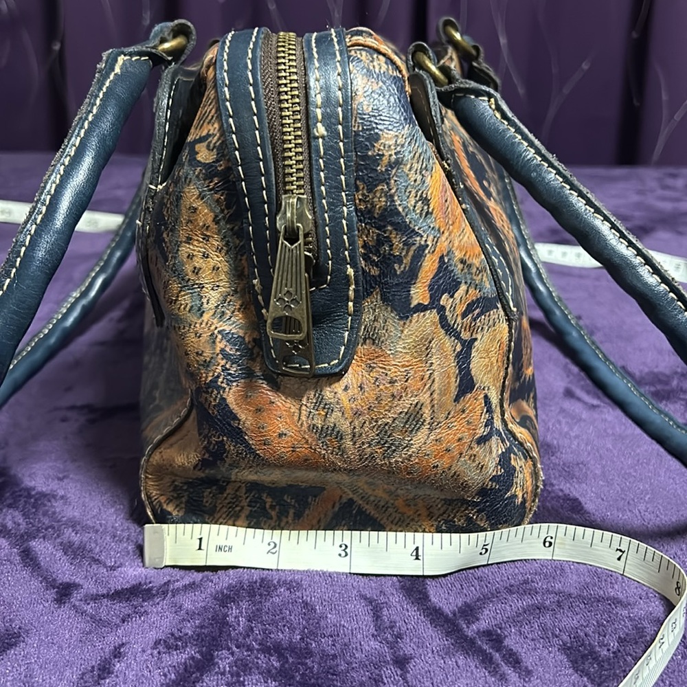 Patricia Nash Navy/Orange Women's Satchel Bag - Picture 5 of 8
